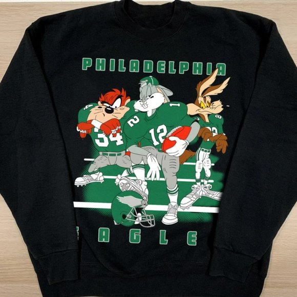 Philadelphia Eagles Sweatshirt Philadelphia Eagles Football Shirt Retro - Picture 1 of 2